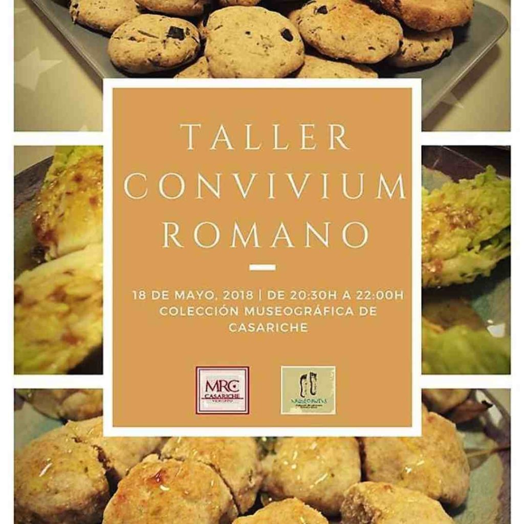 Cartel sobre gastronomía romana en Casariche