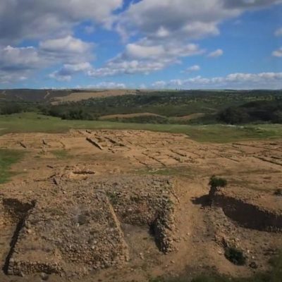 Vista general del yacimiento arqueológico de Tejada la Vieja