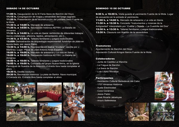 Programa XI Feria Ïbera de Barchín del Hoyo