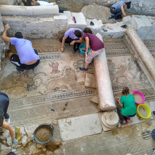 Excavaciones en la villa romana de Salar