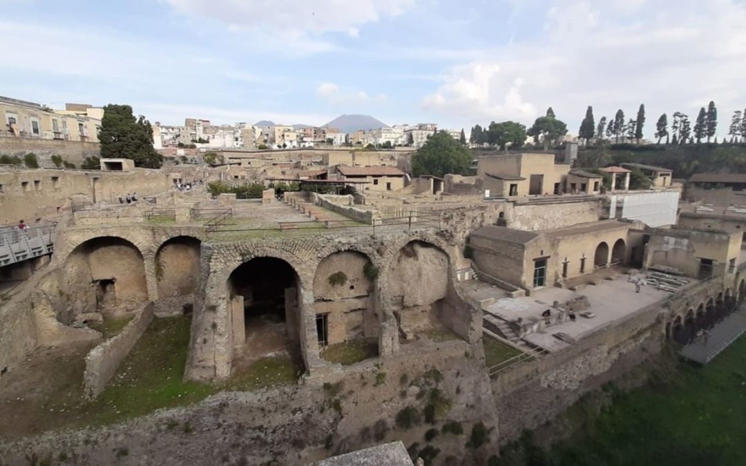 Vista del yacimiento arqueológico de Herculano