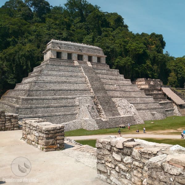 Vista del yacimiento de Palenque 